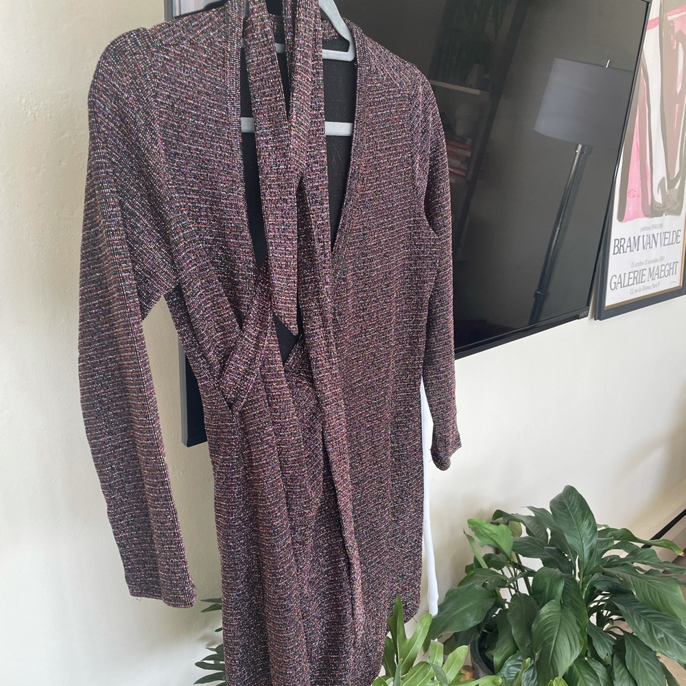 Paige Lucielle Dress Metallic Size Extra Small